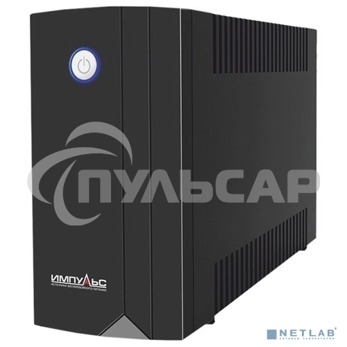 Источник бесперебойного питания Импульс Юниор 850 850 ВА/480 Вт, LED, АКБ 1х5.6А·ч, IEC-C13x4,черный