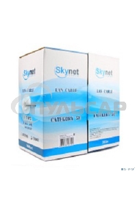 Кабель SkyNet Standart UTP indoor 4x2x0,48, медный, FLUKE TEST, кат.5e, однож., 305 м, box, серый
