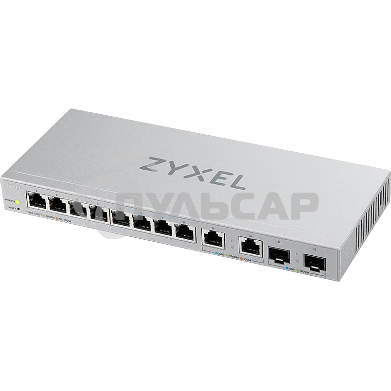 Коммутатор Zyxel XGS1210-12-ZZ0102F 8x1Gbит/с 2x2.5Gbит/с 2SFP+ управляемый