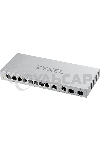Коммутатор Zyxel XGS1210-12-ZZ0102F 8x1Gbит/с 2x2.5Gbит/с 2SFP+ управляемый