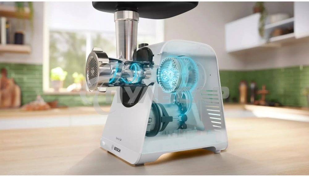 Мясорубка электрическая Bosch MFWS420W, 1900W, белый