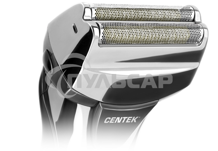 Электробритва Centek CT-2174 (черн/хром) cеточная, плавающая головка, триммер, LED