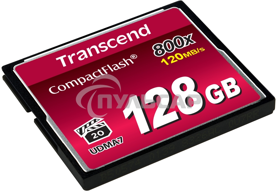 Флеш карта CF 128Gb, Transcend Ultra Speed 800X