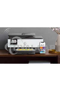 МФУ струйное HP OfficeJet 8023 (1KR64B), A4, цвтной, печ. до 20 стр/мин. (ч/б), до 10 стр/мин. (цвет), скан. до 8 стр/мин. (ч/б) 3.5 стр/мин. (цвет), 1200 x 1200 dpi, USB, RJ-45, Wi-Fi, Air Print