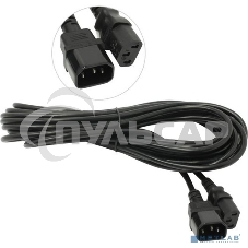 Кабель монитор-компьютер (UPS->уст-во) ExeGate Power EC-10P (С13->С14) VDE-250V-3*1,00-CU, 10A, 10м