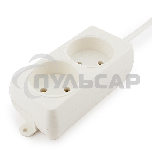 Сетевой фильтр Гарнизон EL-NL2-W-2, 2 розетки, допустимый ток 10А, длина 2м.