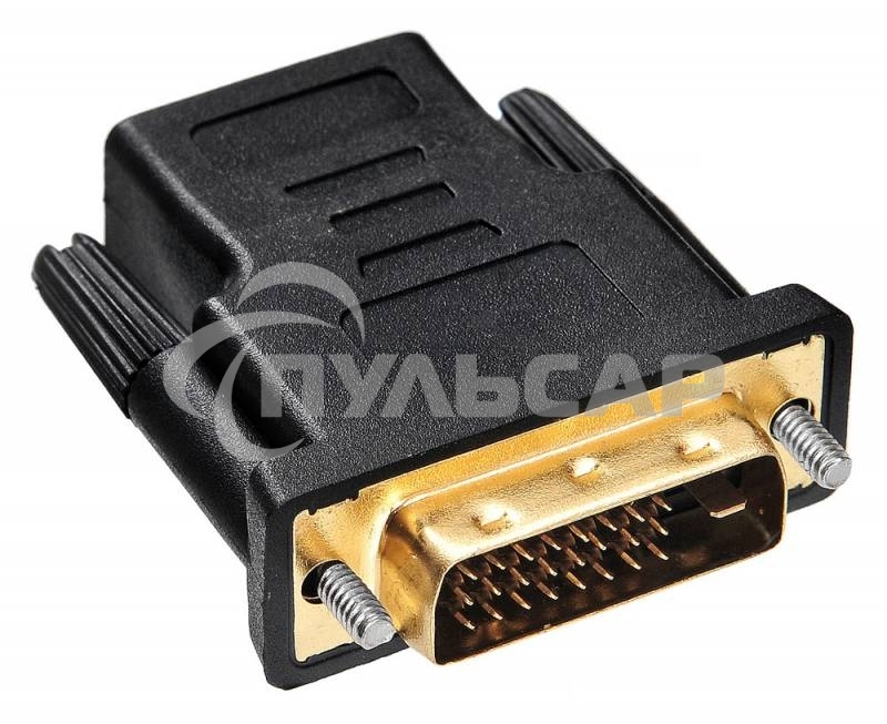 Адаптер Buro HDMI-19FDVID-M ADPT HDMI-19M(F)/DVI-D(M) с позол. конт.