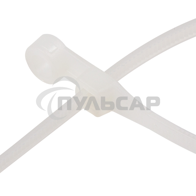 Хомут-стяжкa нейлоновая под винт Rexant 200x4,3 мм, белая, упаковка 100 шт.