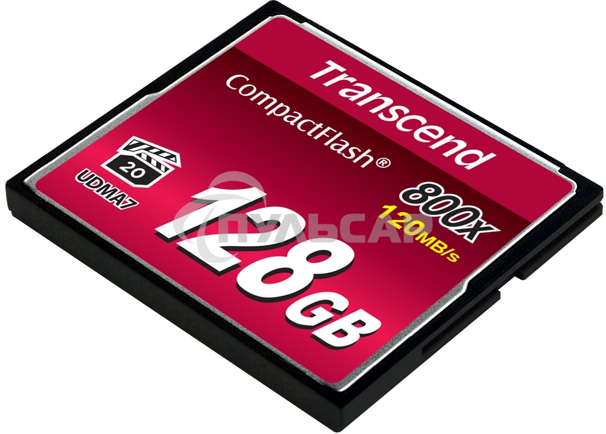 Флеш карта CF 128Gb, Transcend Ultra Speed 800X