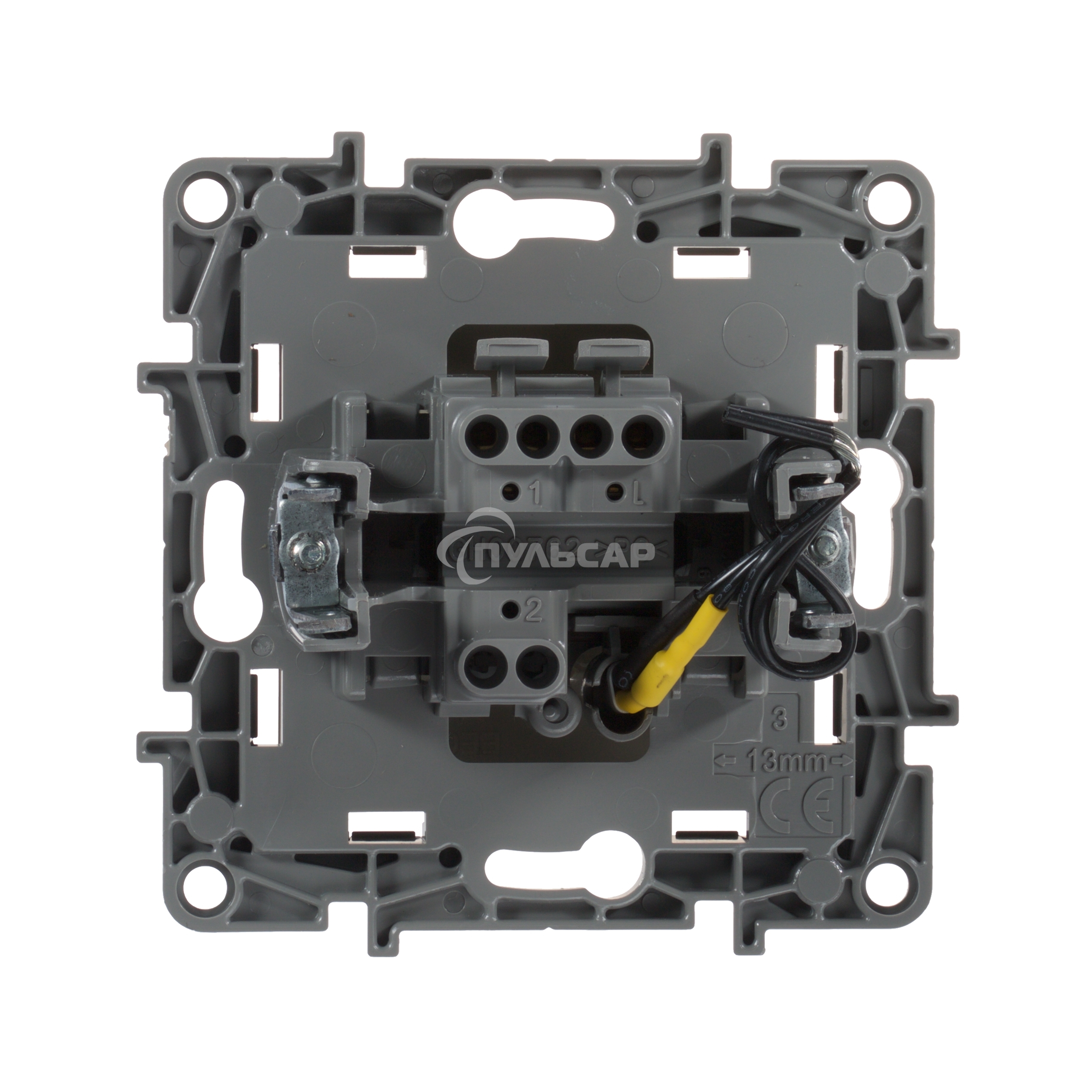 Выключатель с подсветкой, на винтах ETIKA 10АХ слоновая кость