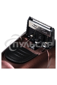 Электробритва Galaxy Line GL 4209, бронзовый, аккумуляторная, 5 Вт, Li-Ion аккумулятор емкостью 600 мА*ч, вр. непр. работы до 1,5 ч, ножи из нержавеющей стали, 3 независимые плавающие головки, возможность промывки бреющего блока, индикатор заряда и работы