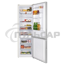 Холодильник Maunfeld MFF200NFBG бежевый двухкамерный 271/106л морозилка снизу, Total No Frost