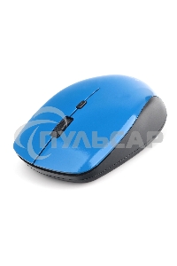Мышь беспроводная Gembird MUSW-250-2 синий, 1600 dpi, радиоканал, USB, кнопки - 4