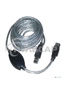 Кабель VCOM VUS7049-15M Кабель-адаптер USB2.0-repeater, удлинительный активный <Am-->Af> 15м