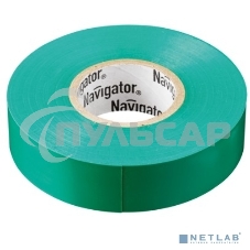 Изолента ПВХ Navigator 15мм (рул.20м) зел. NIT-B15-20/G