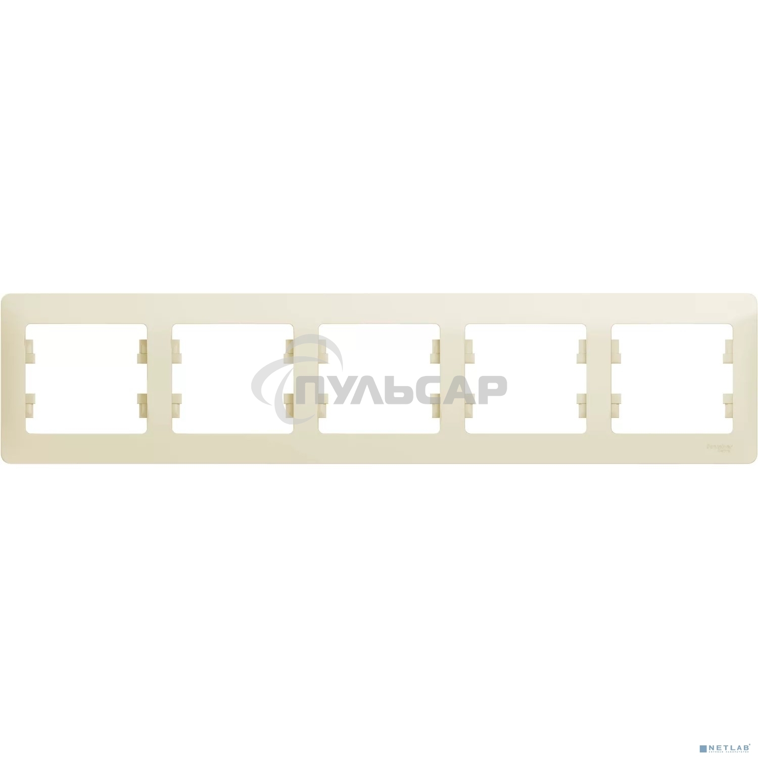 Рамка 5-м Glossa горизонт. беж. SchE GSL000205