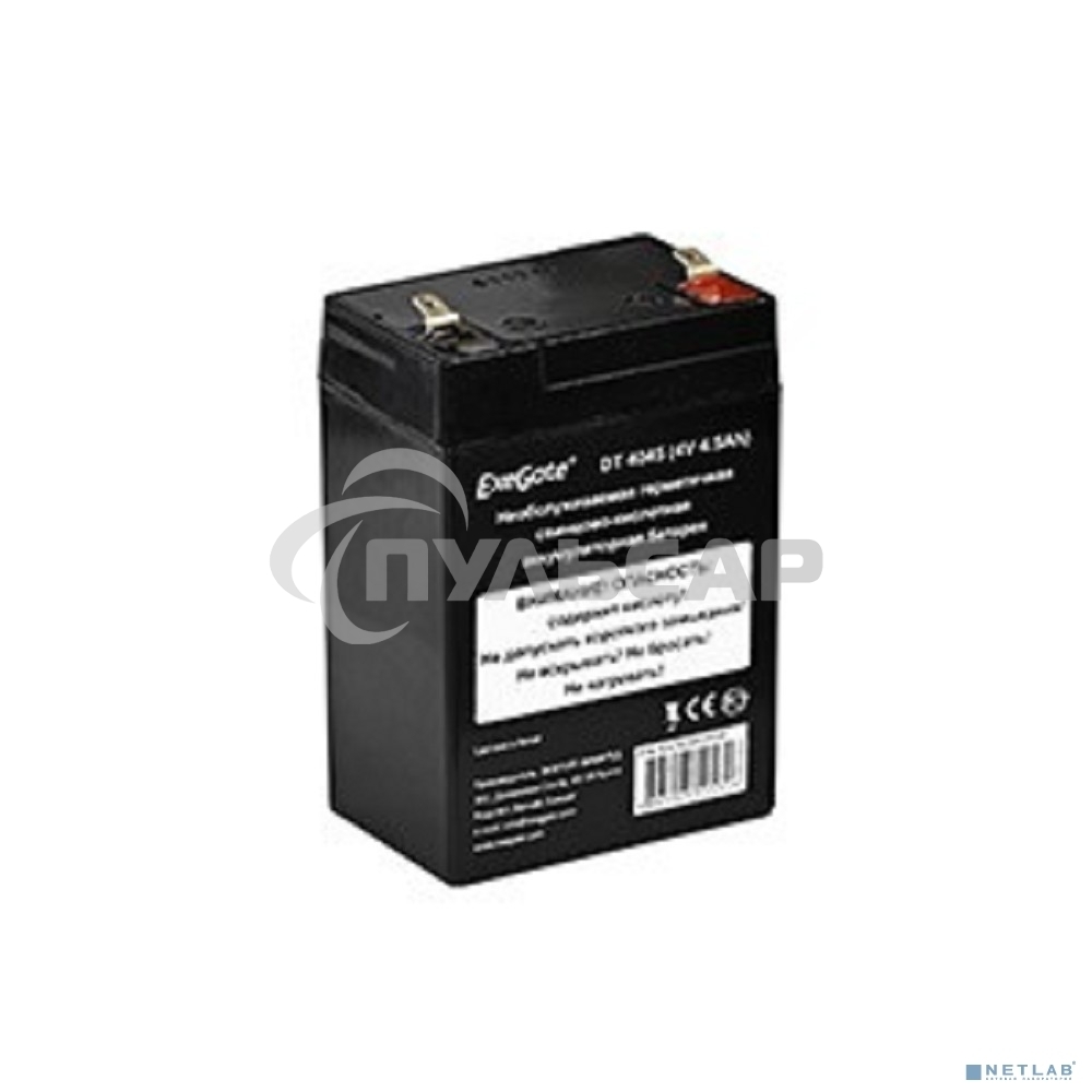 Батарея ExeGate DT 4045 (4V 4.5Ah), клеммы F1