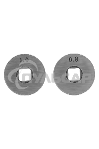 Подающий ролик, V профиль под стальную проволоку 0,8-1мм, посадка квадрат, 2 шт Denzel