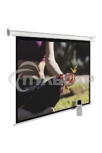 Экран Cactus 197x200см MotoExpert CS-PSME-200x200-WT 1:1 настенно-потолочный рулонный белый (моторизованный привод)