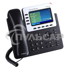 Телефон Grandstream GXP-2140, VoIP 2 Порта Ethernet 10/100/1000, 4 SIP линий, цветной TFT дисплей 480x272, HD Audio