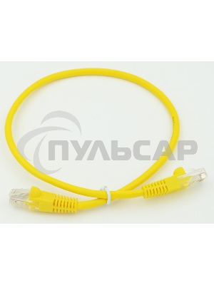Патч-корд 5E Behpex 0.5m Yellow