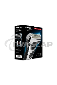 Электробритва Centek CT-2174 (черн/хром) cеточная, плавающая головка, триммер, LED