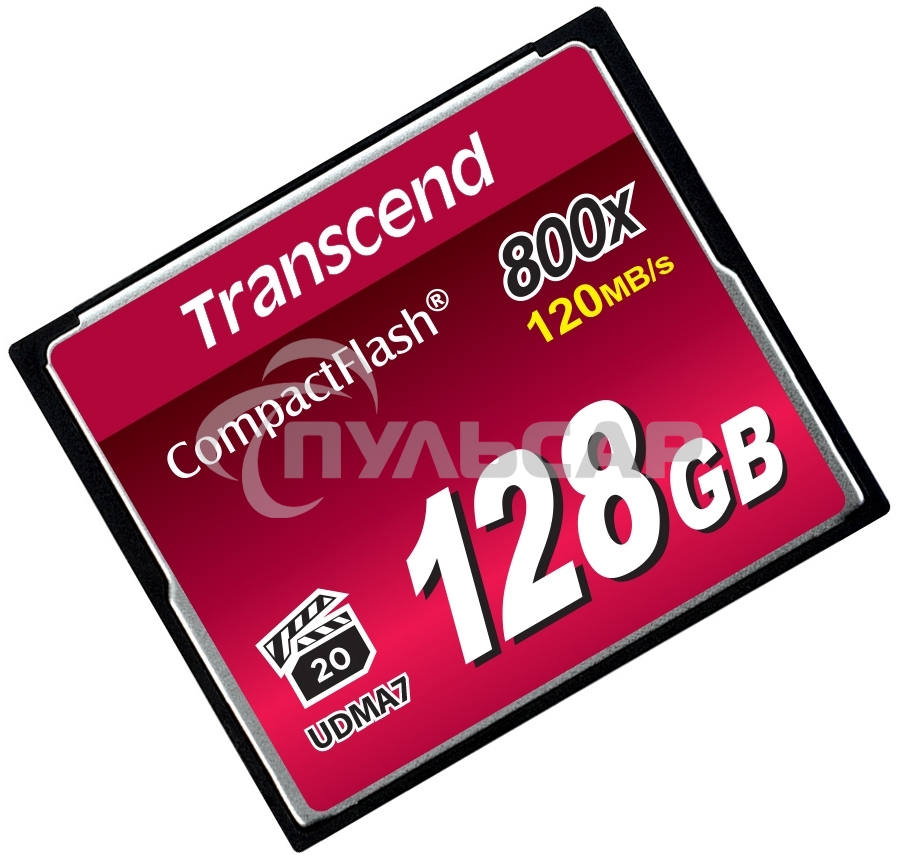 Флеш карта CF 128Gb, Transcend Ultra Speed 800X