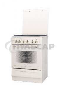 Плита газовая Gefest ПГ 5100-02 0182 бежевый, конфорок 4 шт, духовка 52 л, 50 см x 85 см x 58.5 см