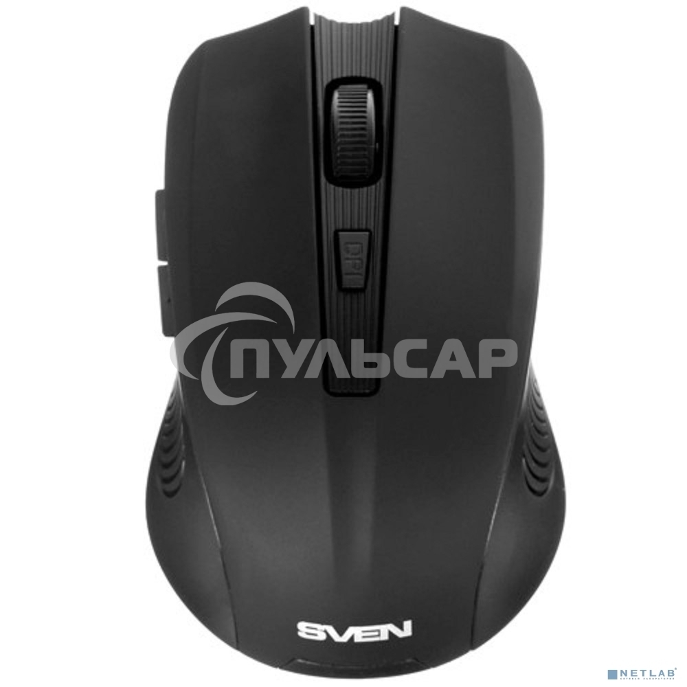 Мышь беспроводная SVEN RX-350W черный, 1400 dpi, радиоканал, USB, кнопки - 6
