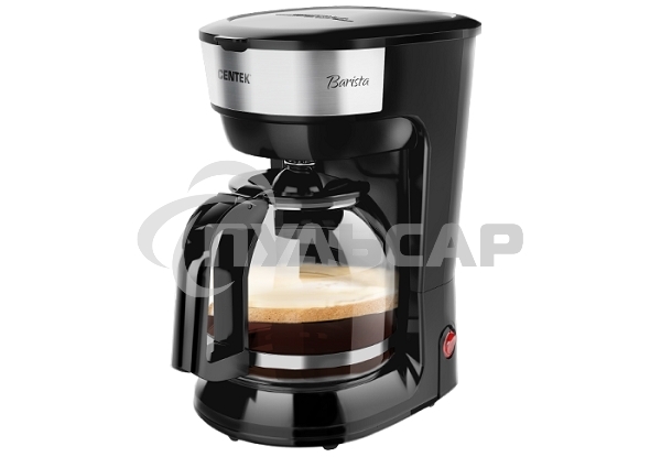 Кофеварка капельная Centek CT-1147 Steel, исп. кофе - молотый, 1.8 л, 900 Вт.