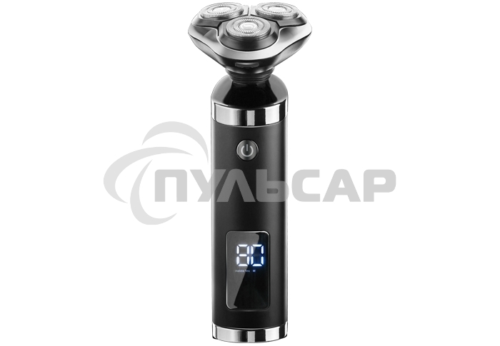 Электробритва Centek CT-2175 (черный) ротор 4D, влажное бритье, 3 плав.головки, USB, зарядка 1 час, подставка