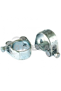 Хомуты металлические, силовые 29-31 мм, ширина 20 мм, шарнирные, W1, 2 шт. Сибртех