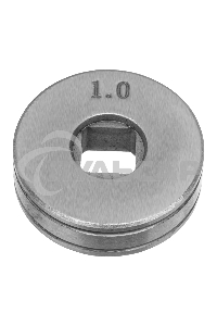 Подающий ролик, V профиль под стальную проволоку 0,8-1мм, посадка квадрат, 2 шт Denzel