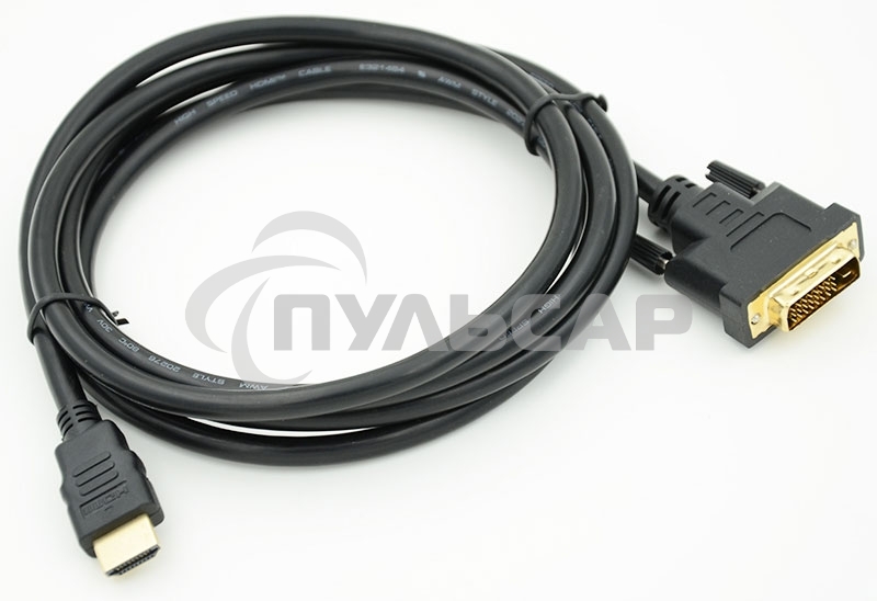 Кабель HDMI/DVI-D 3м SIEMAX 19M - DVI Dual Link, черный