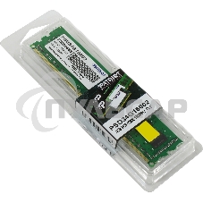 Оперативная память Patriot, DDR3, 4Gb (1x4 Gb), 1600 MHz, CL11, DIMM