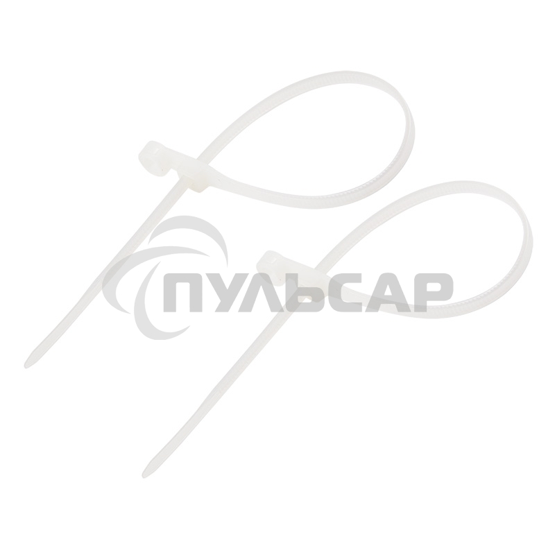 Хомут-стяжкa нейлоновая под винт Rexant 150x3,6 мм, белая, упаковка 100 шт.