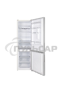 Холодильник Maunfeld MFF200NFBG бежевый двухкамерный 271/106л морозилка снизу, Total No Frost