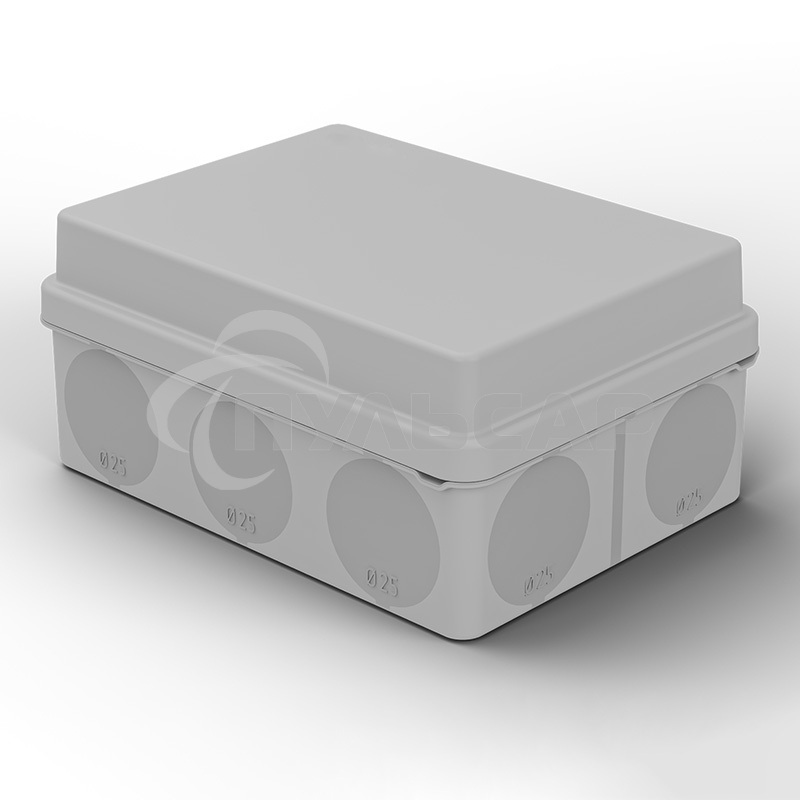 Коробка распаячная Rexant для прямого монтажа ОУ, HF, 150х110х70мм, IP67 (мембранные вводы)