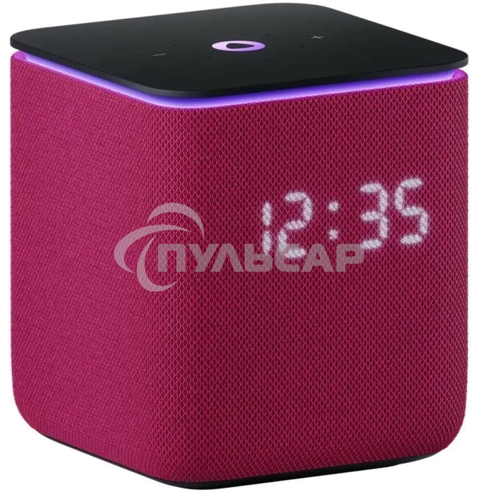 Умная колонка Яндекс Станция Миди, ZigBee, 24Вт, с голосовым ассистентом Алиса на YaGPT, малиновый