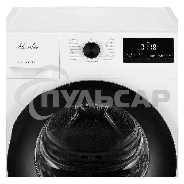 Сушильная машина MONSHER MDM 660 Blanc белый, 9 кг, сушка - тепловой насос, программ - 15, 60 x 85 x 68.5 см