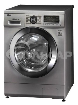 Стиральная машина LG F1296TD4 серебристый, загрузка фронтальная 8 кг, 1200 об/мин, класс: А