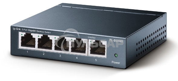Настольный коммутатор TP-Link TL-SG105S 5-портовый 10/100/1000 Мбит/с