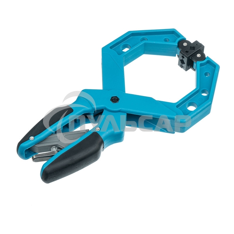 Струбцина GROSS 20805 клещеобразная пластиковый корпус храповый механизм жесткой фиксации 4''/100м