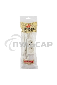 Сетевой фильтр Гарнизон EL-NL2-W-2, 2 розетки, допустимый ток 10А, длина 2м.