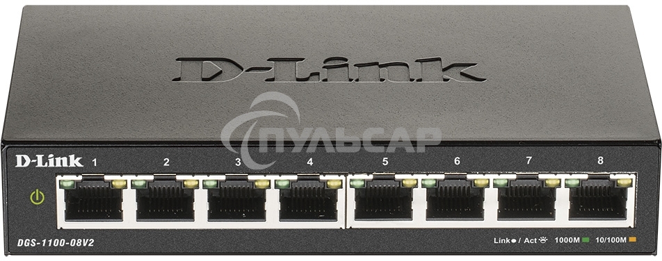 Коммутатор D-Link DGS-1100-08V2 8-ports, DGS-1100-08V2/A1A