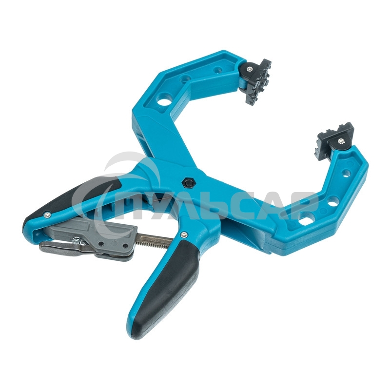 Струбцина GROSS 20805 клещеобразная пластиковый корпус храповый механизм жесткой фиксации 4''/100м