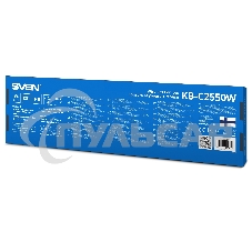Беспроводной набор Sven ножничная клавиатура + мышь KB-C2550W черный (109 кл.,12Fn, 1000DPI, 2+1 кл.)