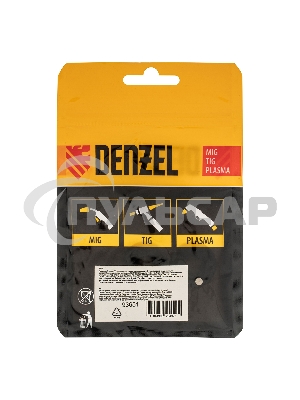 Подающий ролик, V профиль под стальную проволоку 0,8-1мм, посадка квадрат, 2 шт Denzel