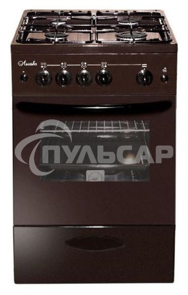Плита газовая Лысьва ГП 400 МС -2у коричневый, конфорок 4 газовых, духовка 57 л, 50 см x 84 см x 60 см