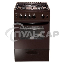 Плита газовая Лысьва ГП 400 МС -2у коричневый, конфорок 4 газовых, духовка 57 л, 50 см x 84 см x 60 см